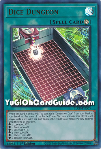 Yu-Gi-Oh Card: Dice Dungeon