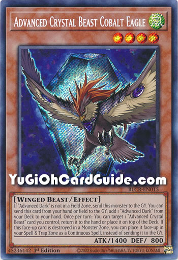 Yu-Gi-Oh Card: Advanced Crystal Beast Cobalt Eagle