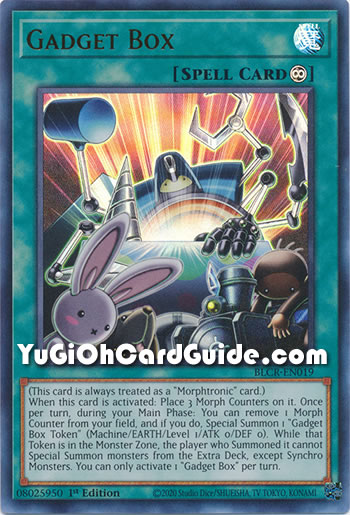 Yu-Gi-Oh Card: Gadget Box