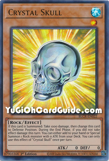 Yu-Gi-Oh Card: Crystal Skull