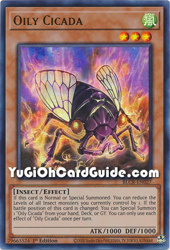 Yu-Gi-Oh Card: Oily Cicada