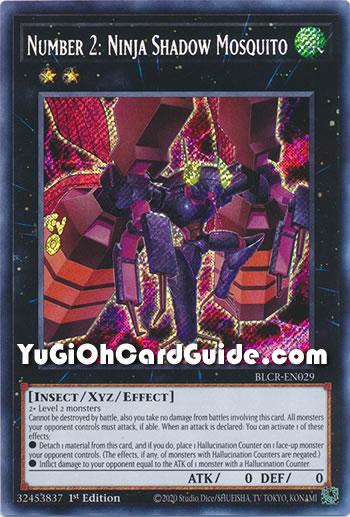 Yu-Gi-Oh Card: Number 2: Ninja Shadow Mosquito