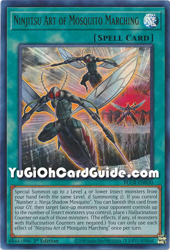 Yu-Gi-Oh Card: Ninjitsu Art of Mosquito Marching