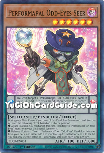 Yu-Gi-Oh Card: Performapal Odd-Eyes Seer