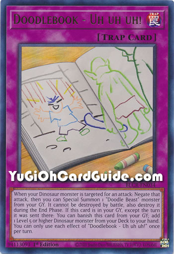 Yu-Gi-Oh Card: Doodlebook - Uh uh uh!