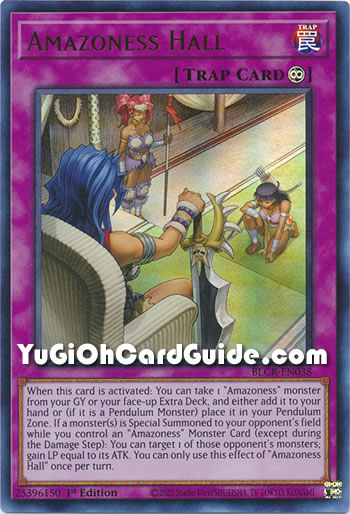 Yu-Gi-Oh Card: Amazoness Hall