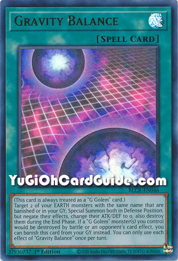 Yu-Gi-Oh Card: Gravity Balance