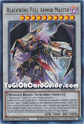 Yu-Gi-Oh Card: Blackwing Full Armor Master