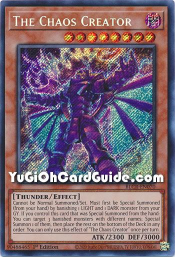 Yu-Gi-Oh Card: The Chaos Creator