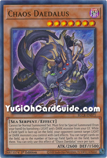 Yu-Gi-Oh Card: Chaos Daedalus