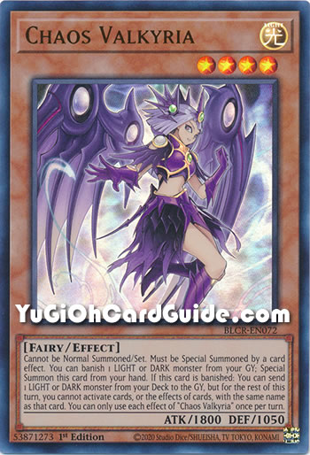 Yu-Gi-Oh Card: Chaos Valkyria