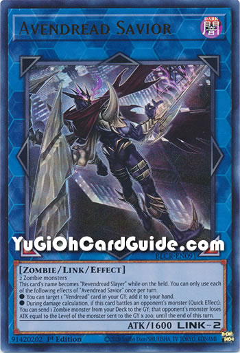 Yu-Gi-Oh Card: Avendread Savior