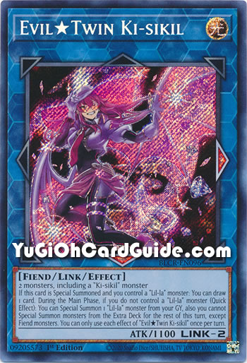 Yu-Gi-Oh Card: Evil★ Twin Ki-sikil