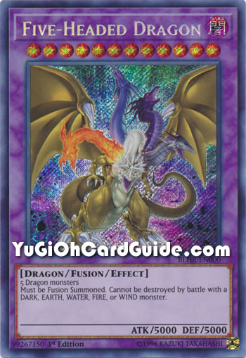 Yu-Gi-Oh Card: Five-Headed Dragon