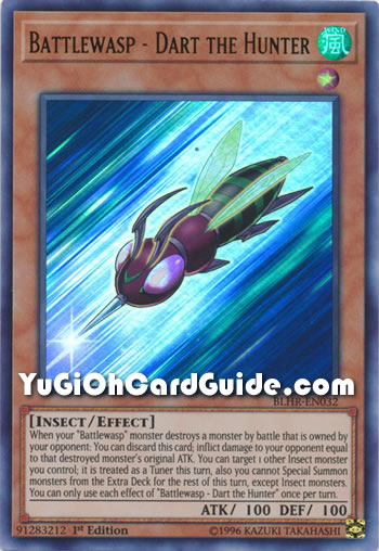 Yu-Gi-Oh Card: Battlewasp - Dart the Hunter