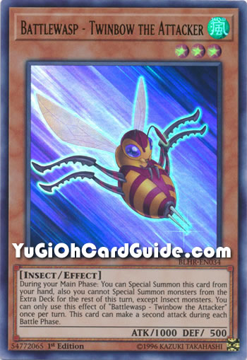 Yu-Gi-Oh Card: Battlewasp - Twinbow the Attacker