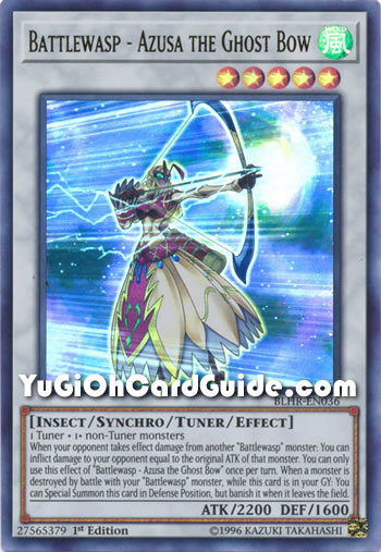 Yu-Gi-Oh Card: Battlewasp - Azusa the Ghost Bow