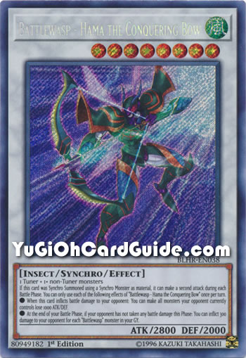 Yu-Gi-Oh Card: Battlewasp - Hama the Conquering Bow