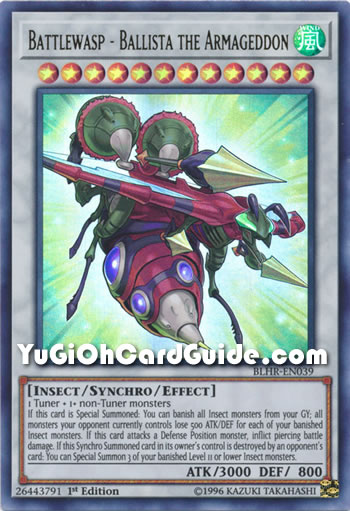 Yu-Gi-Oh Card: Battlewasp - Ballista the Armageddon