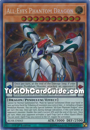 Yu-Gi-Oh Card: All-Eyes Phantom Dragon