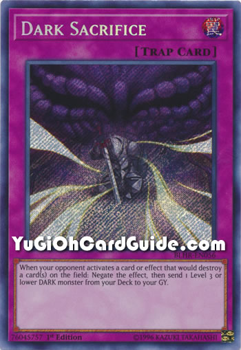 Yu-Gi-Oh Card: Dark Sacrifice