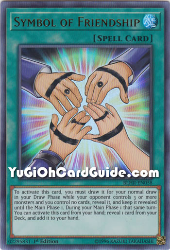 Yu-Gi-Oh Card: Symbol of Friendship