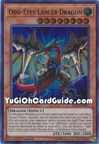 Yu-Gi-Oh Card: Odd-Eyes Lancer Dragon