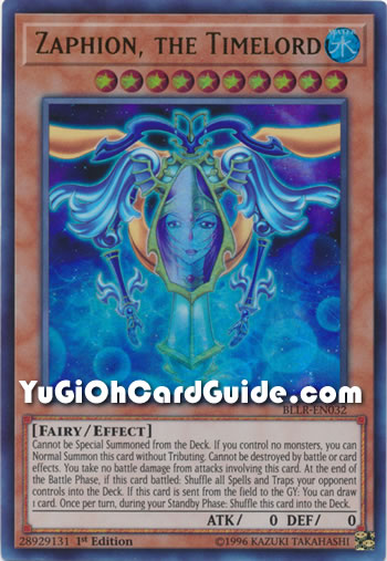 Yu-Gi-Oh Card: Zaphion, the Timelord