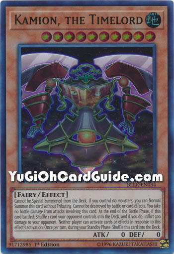 Yu-Gi-Oh Card: Kamion, the Timelord
