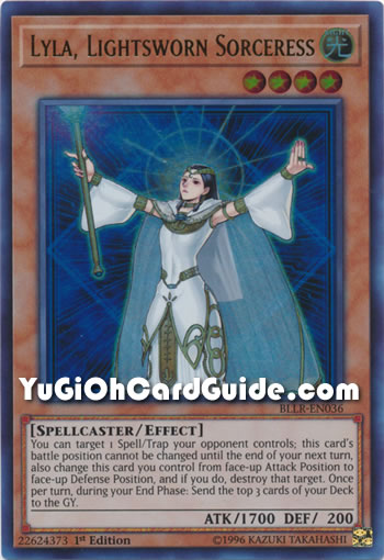 Yu-Gi-Oh Card: Lyla, Lightsworn Sorceress