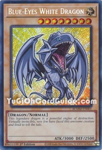 Yu-Gi-Oh Card: Blue-Eyes White Dragon