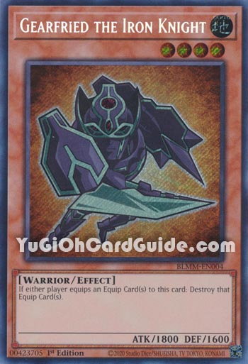 Yu-Gi-Oh Card: Gearfried the Iron Knight