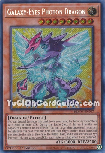Yu-Gi-Oh Card: Galaxy-Eyes Photon Dragon
