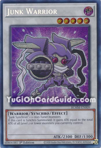 Yu-Gi-Oh Card: Junk Warrior