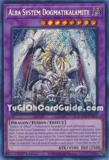 Yu-Gi-Oh Card: Alba System Dogmatikalamity