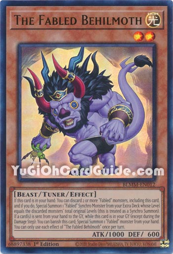 Yu-Gi-Oh Card: The Fabled Behilmoth