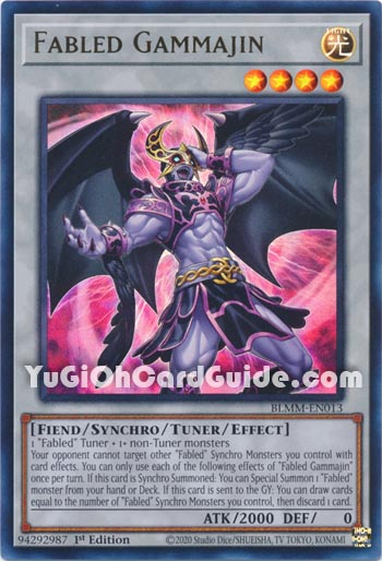Yu-Gi-Oh Card: Fabled Gammajin