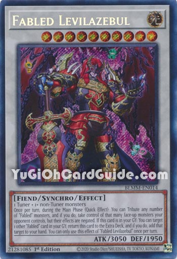 Yu-Gi-Oh Card: Fabled Levilazebul