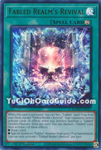 Yu-Gi-Oh Card: Fabled Realm's Revival