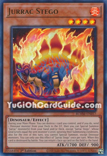 Yu-Gi-Oh Card: Jurrac Stego
