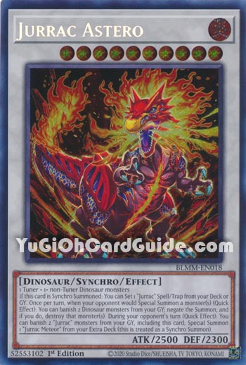 Yu-Gi-Oh Card: Jurrac Astero
