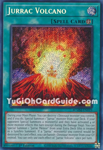 Yu-Gi-Oh Card: Jurrac Volcano