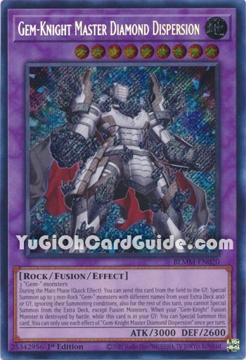 Yu-Gi-Oh Card: Gem-Knight Master Diamond Dispersion