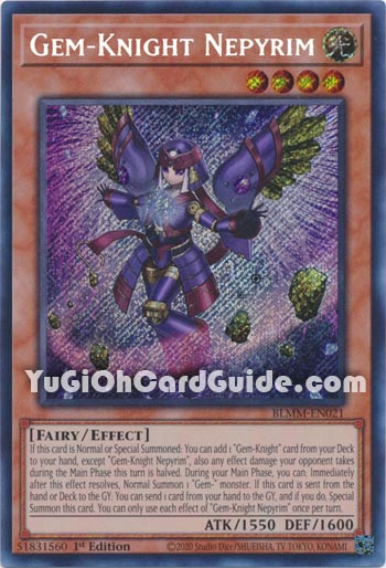 Yu-Gi-Oh Card: Gem-Knight Nepyrim