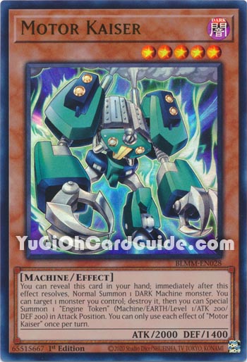Yu-Gi-Oh Card: Motor Kaiser