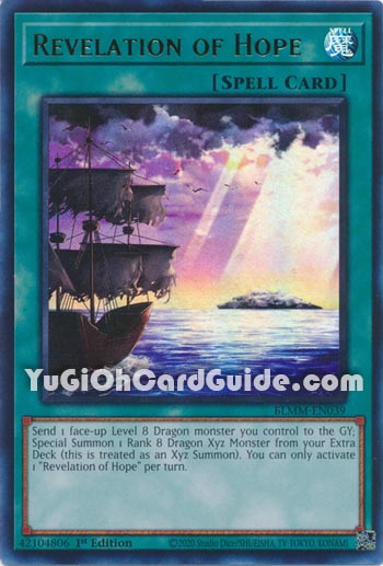 Yu-Gi-Oh Card: Revelation of Hope