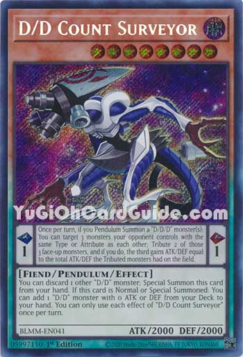 Yu-Gi-Oh Card: D/D Count Surveyor