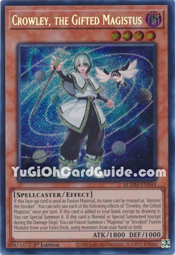 Yu-Gi-Oh Card: Crowley, the Gifted Magistus