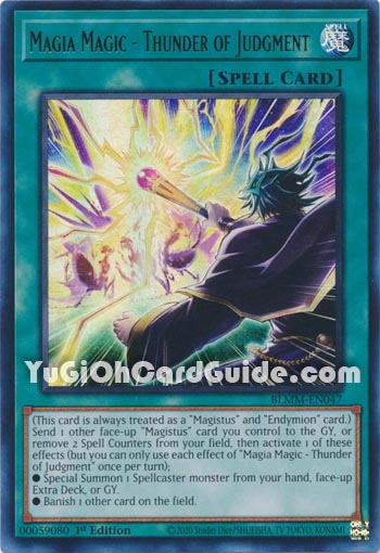 Yu-Gi-Oh Card: Magia Magic - Thunder of Judgment