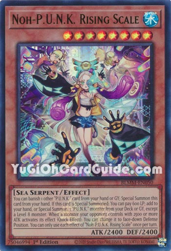 Yu-Gi-Oh Card: Noh-P.U.N.K. Rising Scale